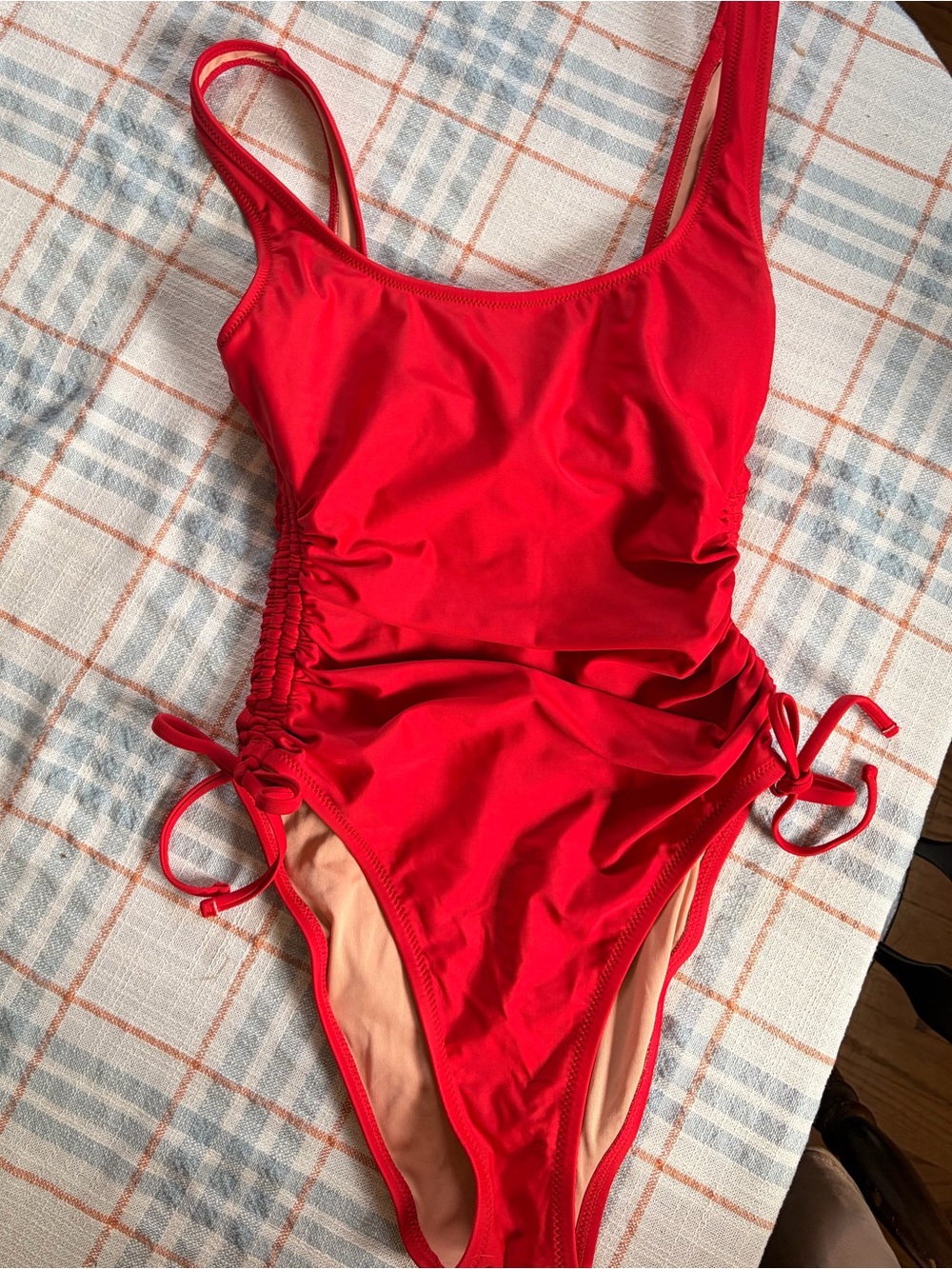 NWOT J Crew Cinched Red One Piece